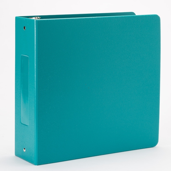 2.5 Inch Side Open 3 Ring Binder In Aqua, PK5